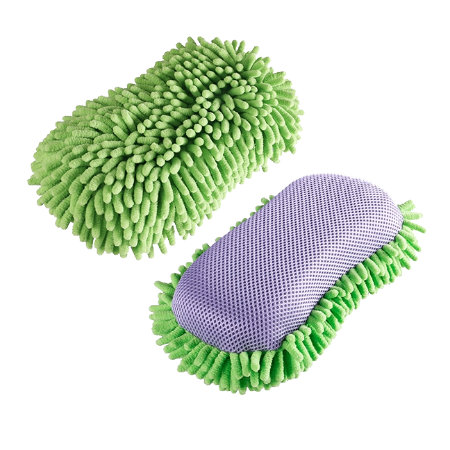 Aweltec 2-in-1-Chenille-Autowaschschwamm, Mesh-Insektenw&auml;scher,